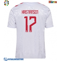 Fotballdrakt Herre Danmark Victor Kristiansen #17 Bortedrakt EM 2024 Kortermet